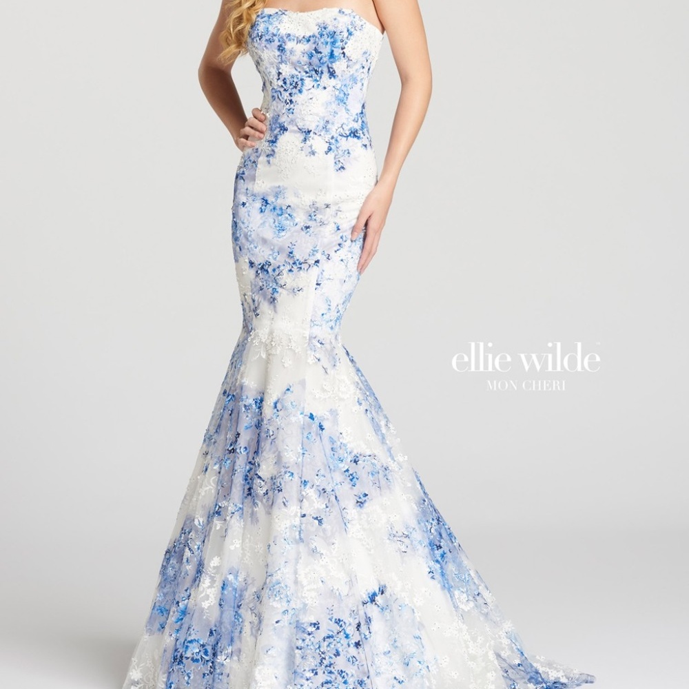 NWT Ellie Wilde Mon Cheri EW118111 Sz 6 Royal Blue